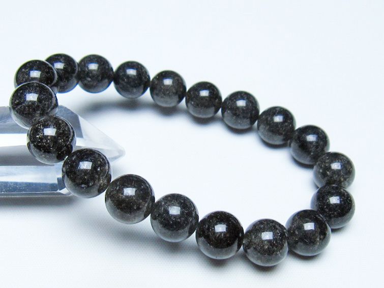ブラックルチルクォーツ ブレスレット 11mm [t257-8351] 1枚目