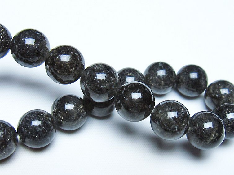 ブラックルチルクォーツ ブレスレット 11mm [t257-8351] 2枚目