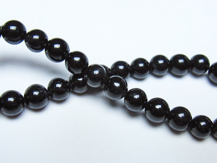 ブラックルチルクォーツ ブレスレット 6mm [t257-8360] 2枚目