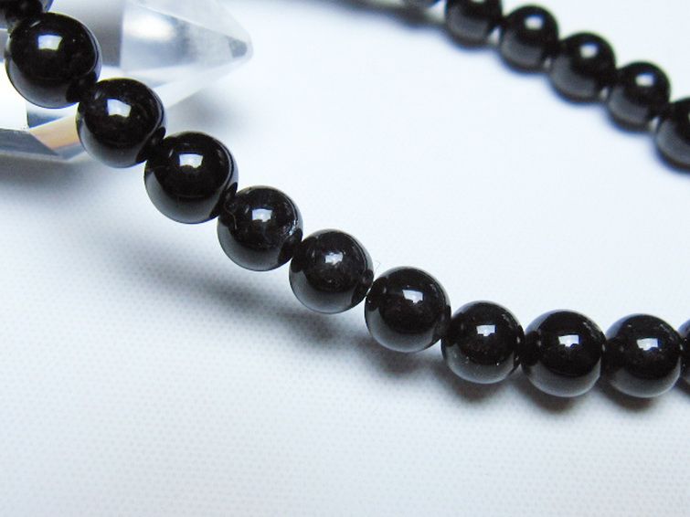 ブラックルチルクォーツ ブレスレット 6mm [t257-8360] 3枚目