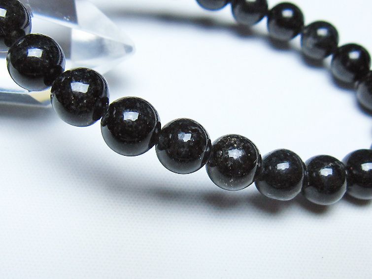ブラックルチルクォーツ ブレスレット 8mm [t257-8366] 3枚目