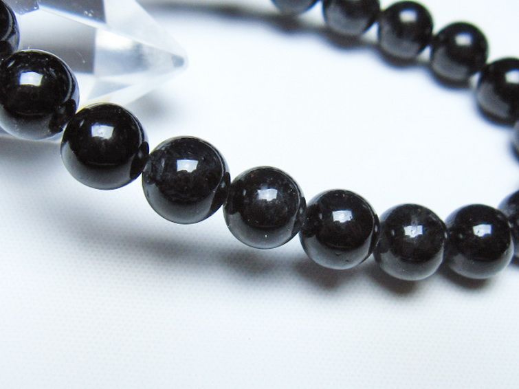 ブラックルチルクォーツ ブレスレット 8mm [t257-8378] 3枚目