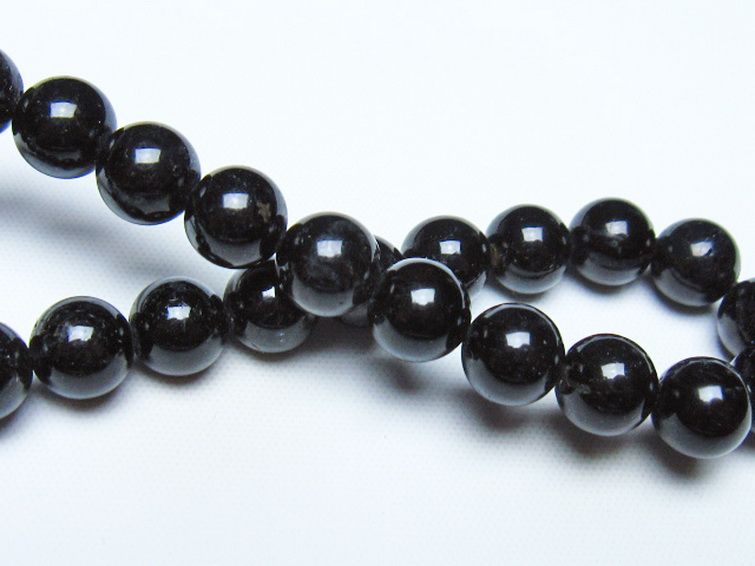 ブラックルチルクォーツ ブレスレット 8mm [t257-8379] 2枚目