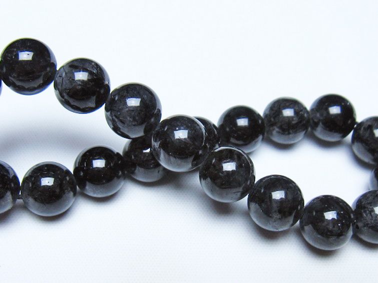 ブラックルチルクォーツ ブレスレット 10mm [t257-8390] 2枚目