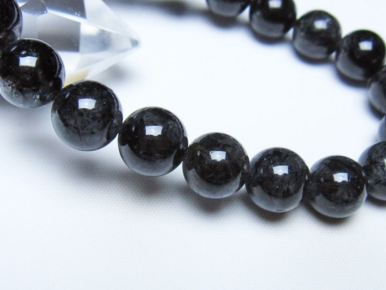 ブラックルチルクォーツ ブレスレット 10mm [t257-8390] 3枚目