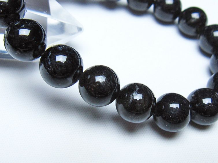 ブラックルチルクォーツ ブレスレット 10mm [t257-8411] 3枚目