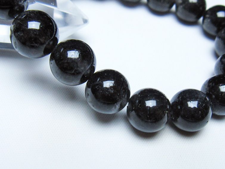 ブラックルチルクォーツ ブレスレット 11mm [t257-8424] 3枚目