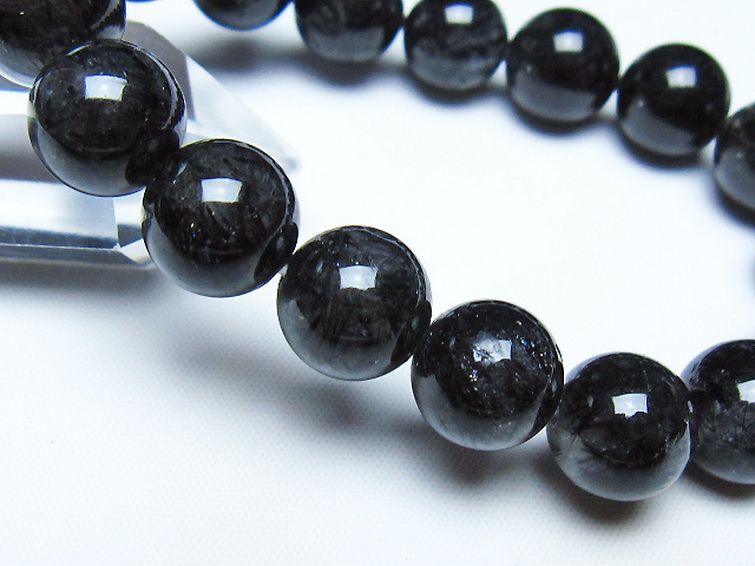 ブラックルチルクォーツ ブレスレット 12mm [t257-8436] 3枚目