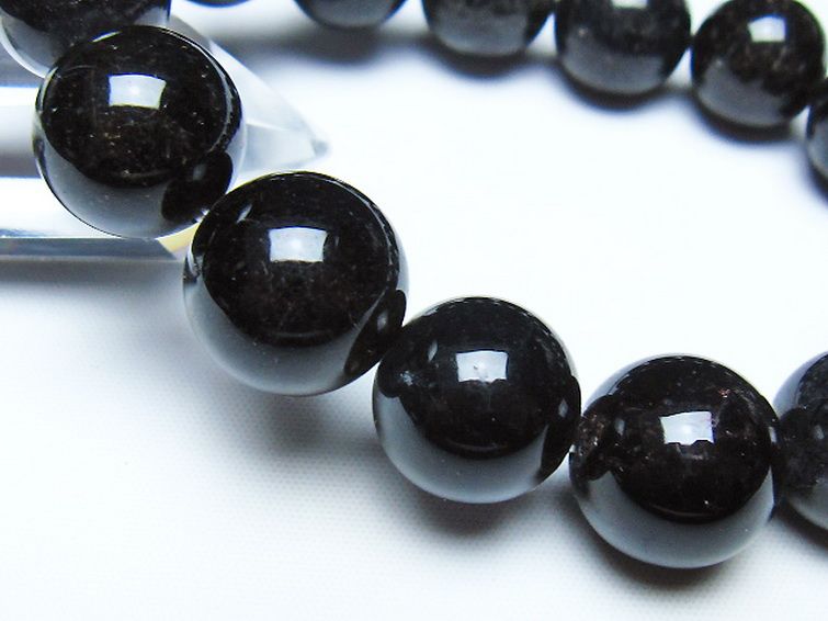 ブラックルチルクォーツ ブレスレット 15mm [t257-8437] 3枚目