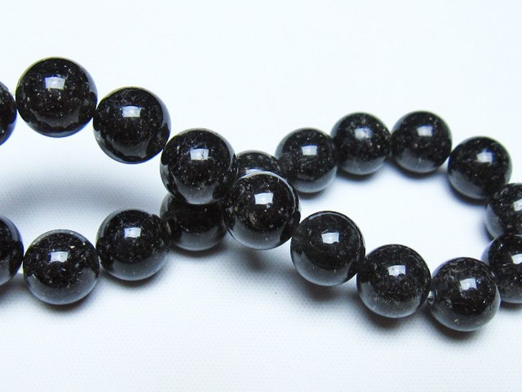 ブラックルチルクォーツ ブレスレット 10mm [t257-8440] 2枚目