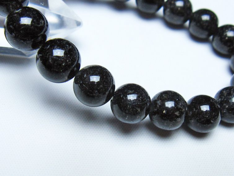 ブラックルチルクォーツ ブレスレット 10mm [t257-8440] 3枚目
