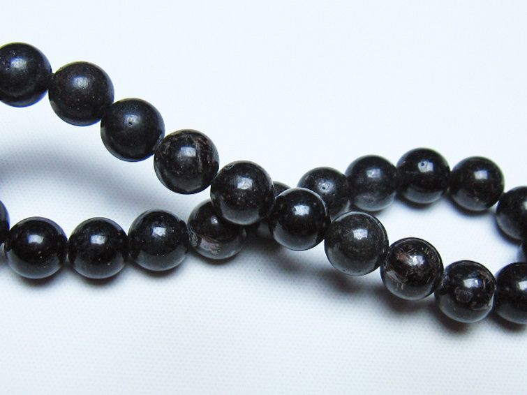 ブラックルチルクォーツ ブレスレット 8mm [t257-8444] 2枚目