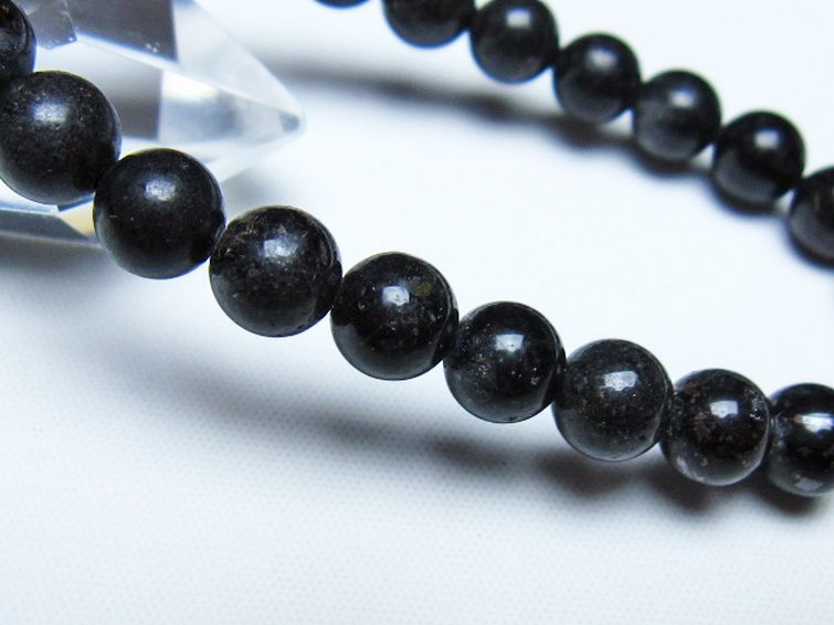 ブラックルチルクォーツ ブレスレット 8mm [t257-8444] 3枚目