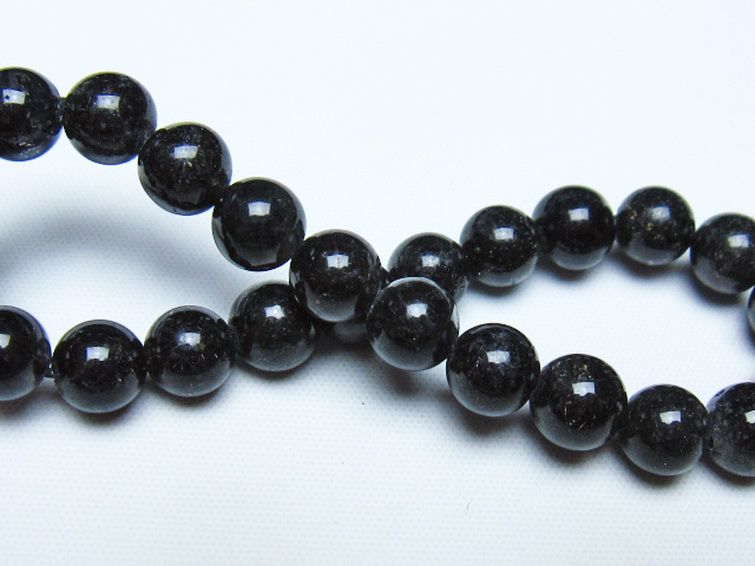 ブラックルチルクォーツ ブレスレット 8mm [t257-8451] 2枚目