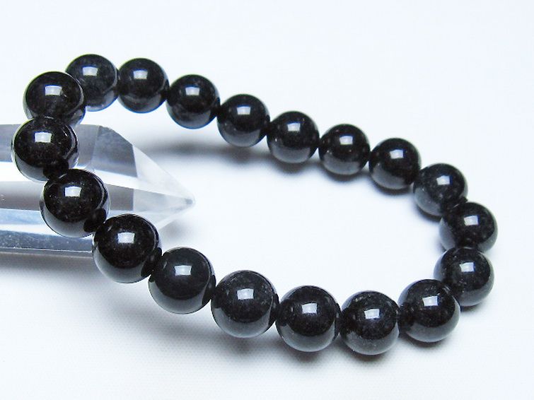 ブラックルチルクォーツ ブレスレット 10mm [t257-8462] 1枚目