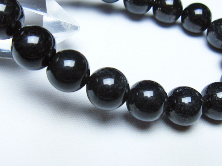 ブラックルチルクォーツ ブレスレット 10mm [t257-8462] 3枚目