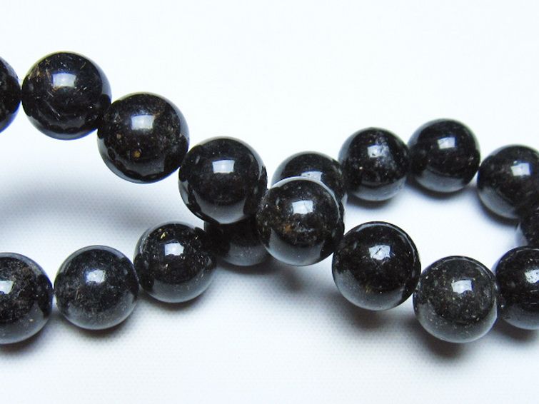 ブラックルチルクォーツ ブレスレット 10mm [t257-8465] 2枚目