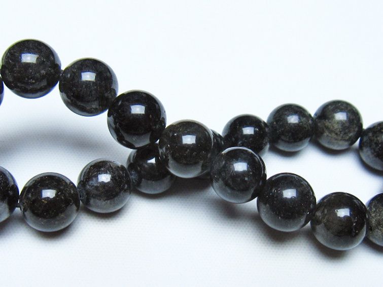 ブラックルチルクォーツ ブレスレット 10mm [t257-8466] 2枚目