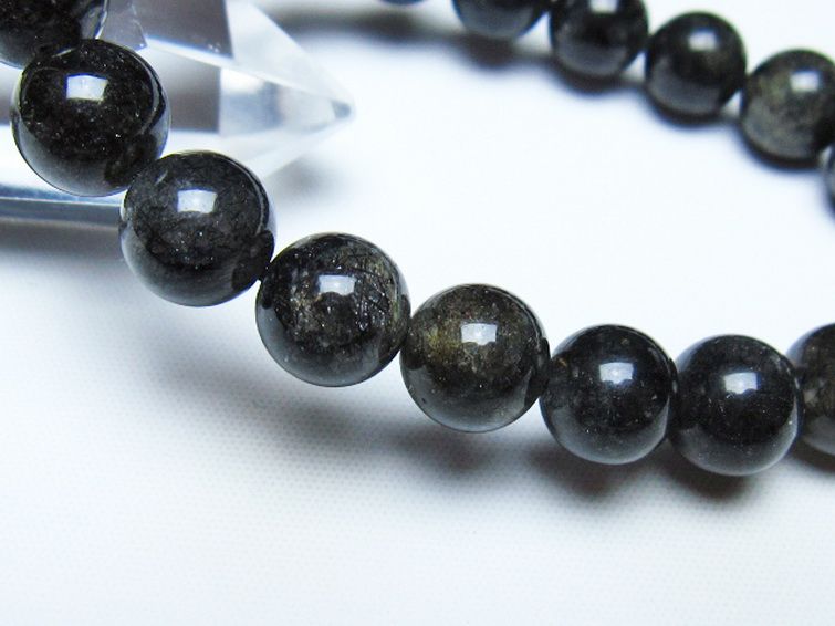 ブラックルチルクォーツ ブレスレット 10mm [t257-8466] 3枚目