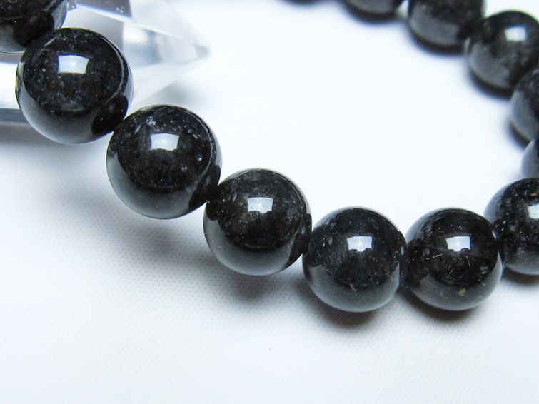 ブラックルチルクォーツ ブレスレット 11mm [t257-8472] 3枚目