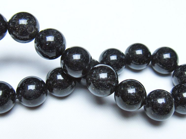 ブラックルチルクォーツ ブレスレット 11mm [t257-8473] 2枚目