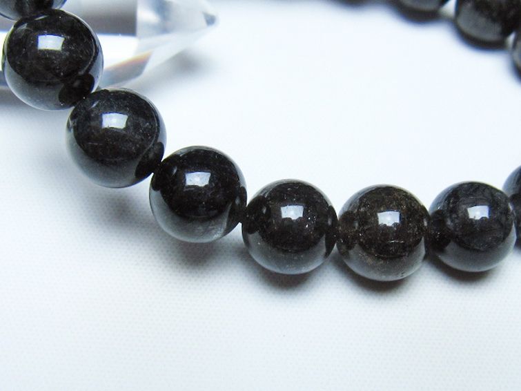 ブラックルチルクォーツ ブレスレット 11mm [t257-8476] 3枚目