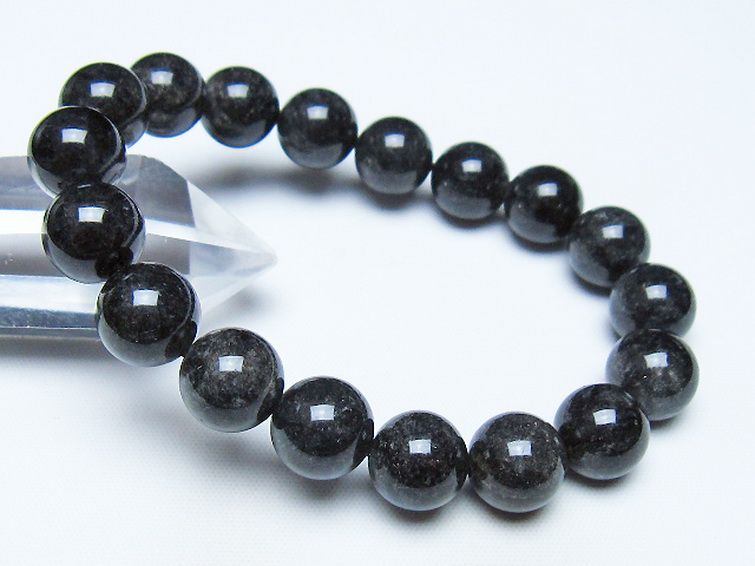 ブラックルチルクォーツ ブレスレット 11mm [t257-8481] 1枚目