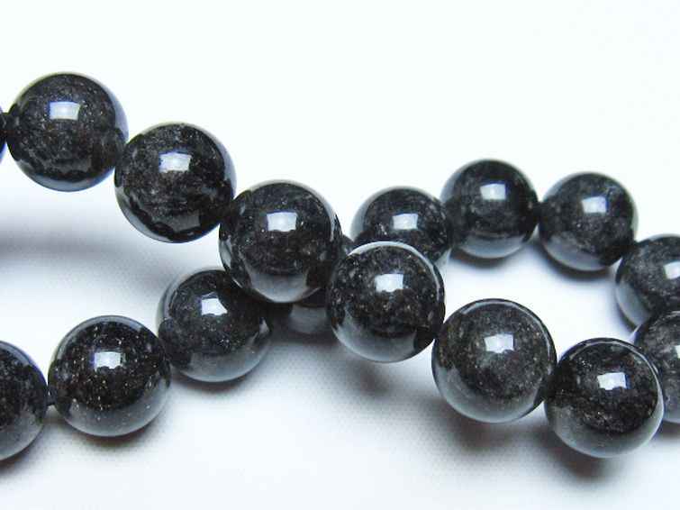 ブラックルチルクォーツ ブレスレット 11mm [t257-8481] 2枚目