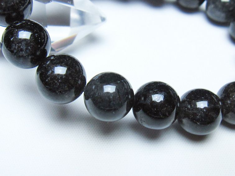 ブラックルチルクォーツ ブレスレット 12mm [t257-8488] 3枚目