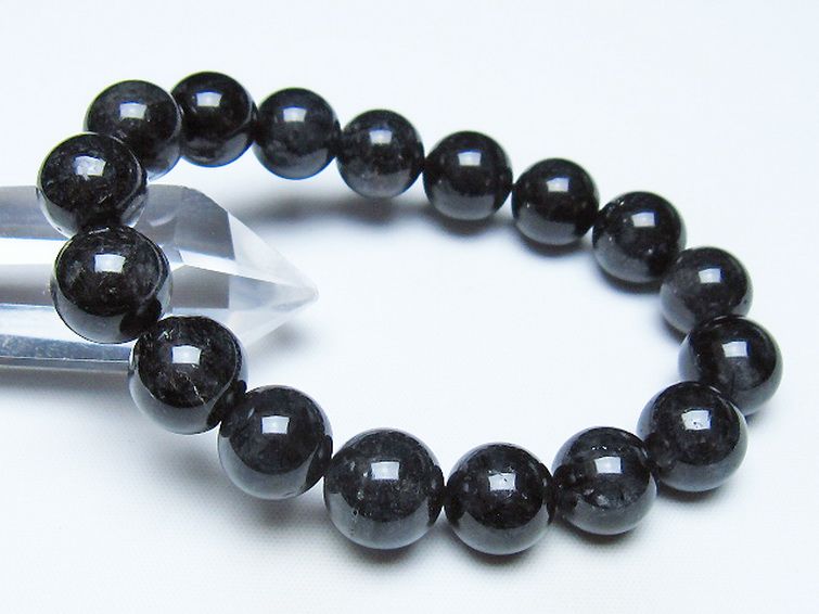 ブラックルチルクォーツ ブレスレット 12mm [t257-8491] 1枚目