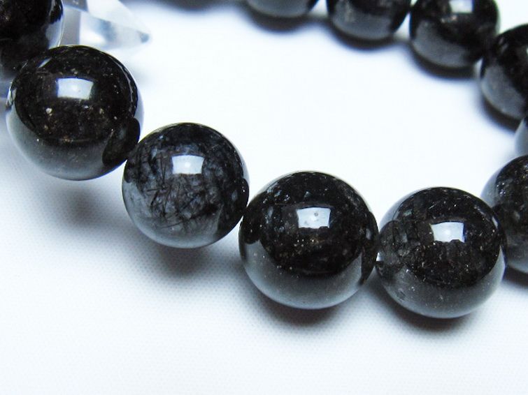 ブラックルチルクォーツ ブレスレット 15mm [t257-8505] 3枚目