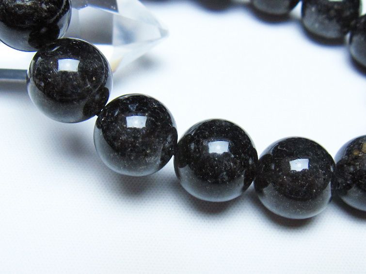 ブラックルチルクォーツ ブレスレット 13mm [t257-8507] 3枚目