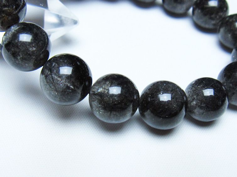 ブラックルチルクォーツ ブレスレット 12mm [t257-8509] 3枚目