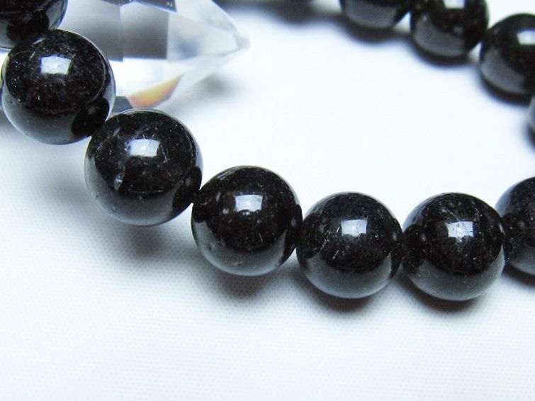 ブラックルチルクォーツ ブレスレット 12mm [t257-8514] 3枚目