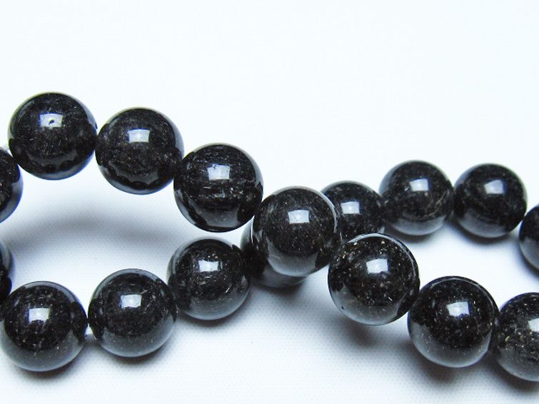ブラックルチルクォーツ ブレスレット 12mm [t257-8518] 2枚目