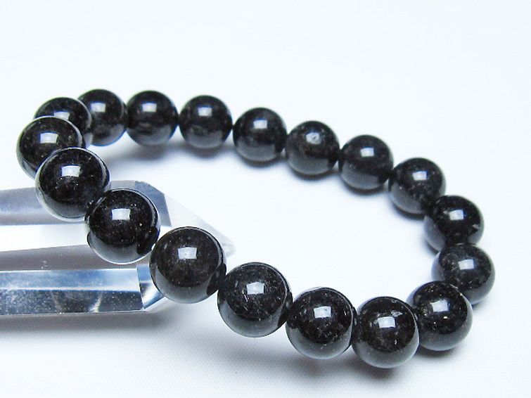 ブラックルチルクォーツ ブレスレット 11mm [t257-8519] 1枚目