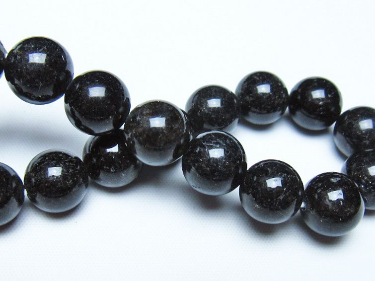 ブラックルチルクォーツ ブレスレット 11mm [t257-8519] 2枚目