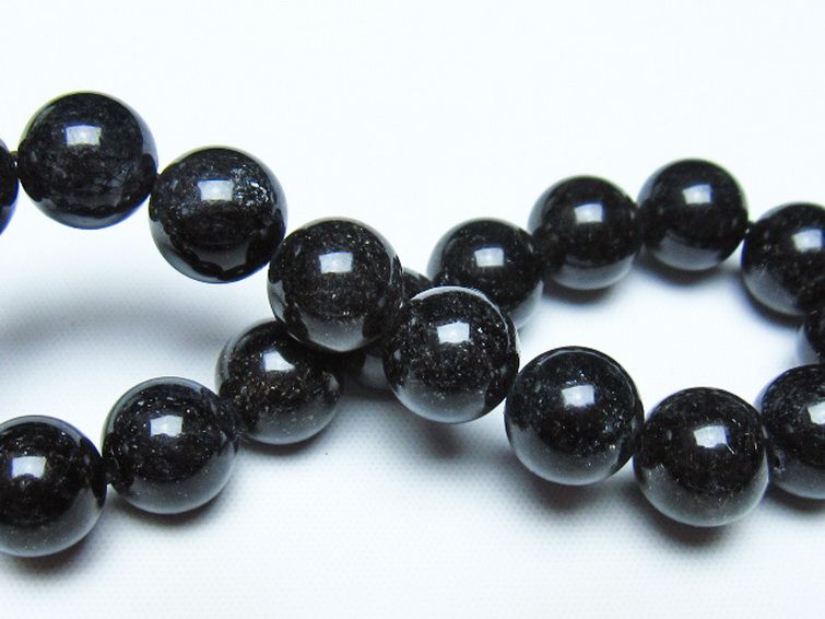 ブラックルチルクォーツ ブレスレット 11mm [t257-8523] 2枚目