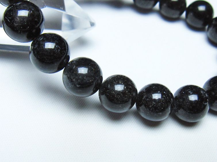 ブラックルチルクォーツ ブレスレット 11mm [t257-8523] 3枚目