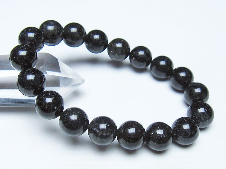 ブラックルチルクォーツ ブレスレット 11mm [t257-8526] 1枚目
