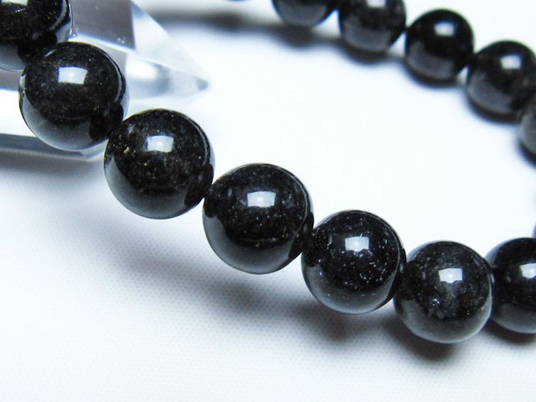 ブラックルチルクォーツ ブレスレット 11mm [t257-8531] 3枚目
