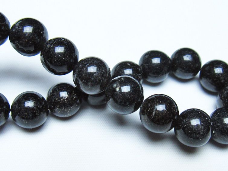 ブラックルチルクォーツ ブレスレット 11mm [t257-8535] 2枚目