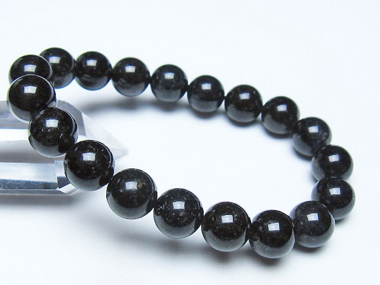ブラックルチルクォーツ ブレスレット 11mm [t257-8536] 1枚目