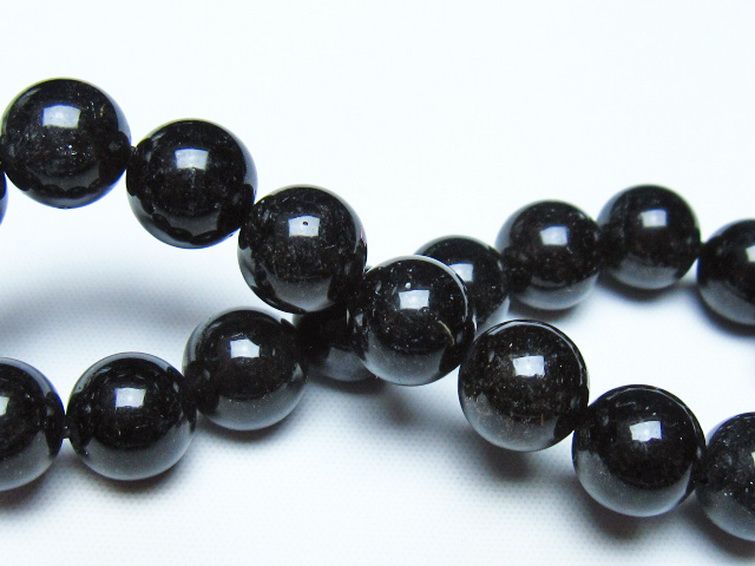 ブラックルチルクォーツ ブレスレット 11mm [t257-8536] 2枚目