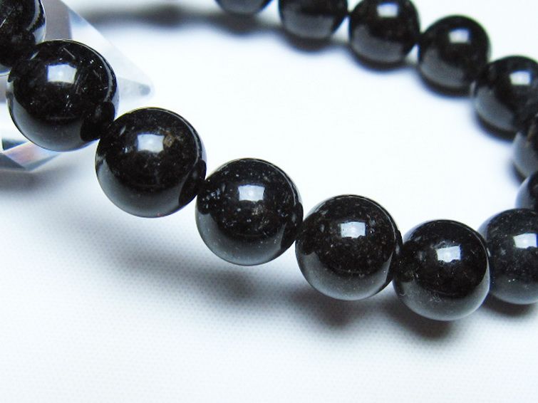 ブラックルチルクォーツ ブレスレット 11mm [t257-8536] 3枚目