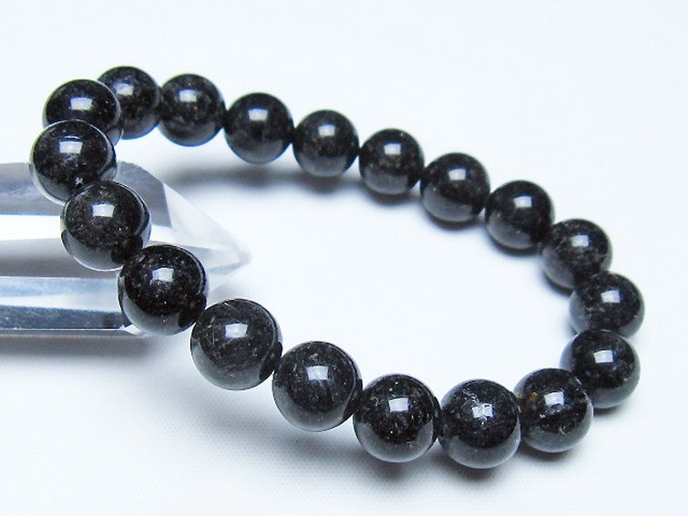 ブラックルチルクォーツ ブレスレット 10mm [t257-8543] 1枚目