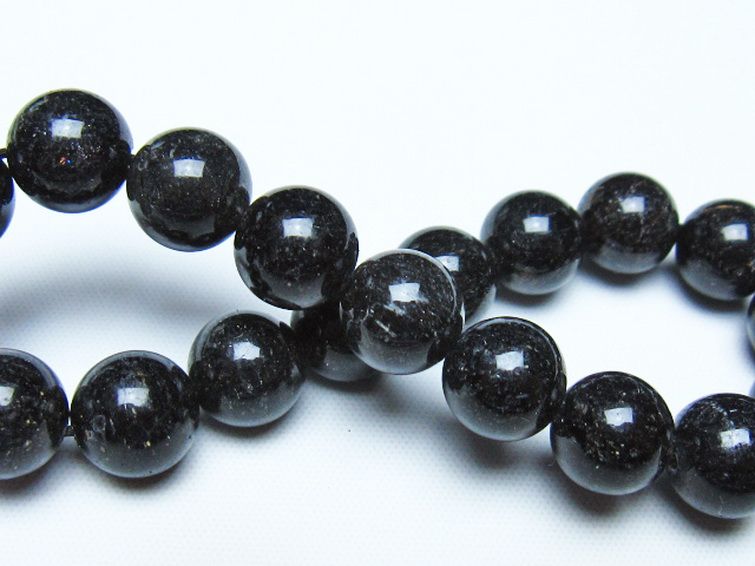 ブラックルチルクォーツ ブレスレット 10mm [t257-8543] 2枚目