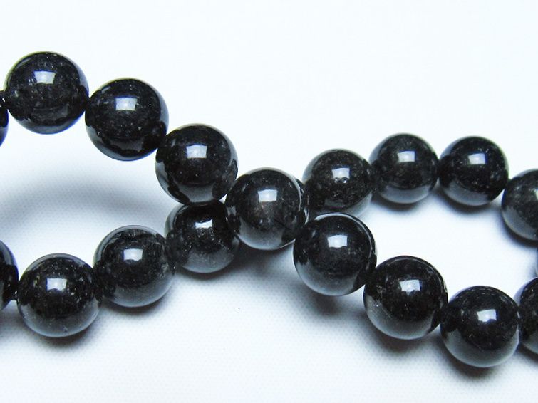 ブラックルチルクォーツ ブレスレット 10mm [t257-8545] 2枚目