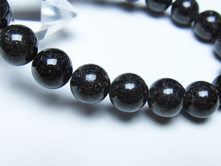 ブラックルチルクォーツ ブレスレット 10mm [t257-8547] 3枚目