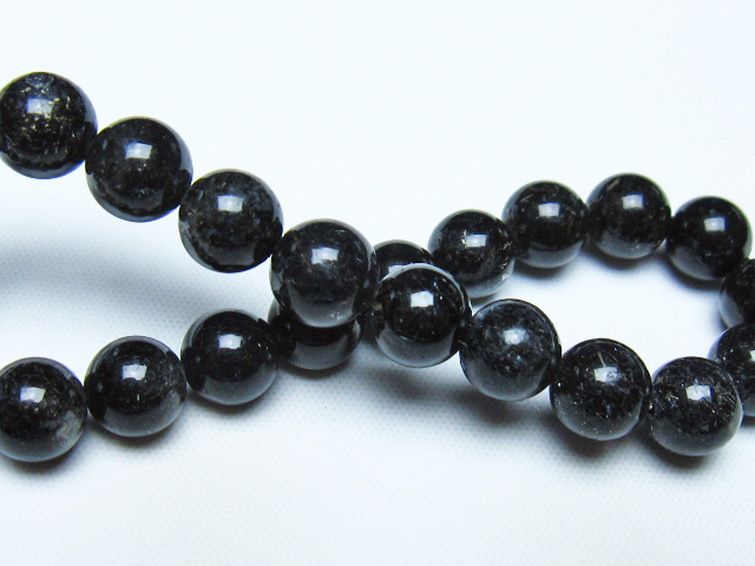 ブラックルチルクォーツ ブレスレット 8mm [t257-8552] 2枚目
